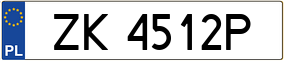 Trailer License Plate